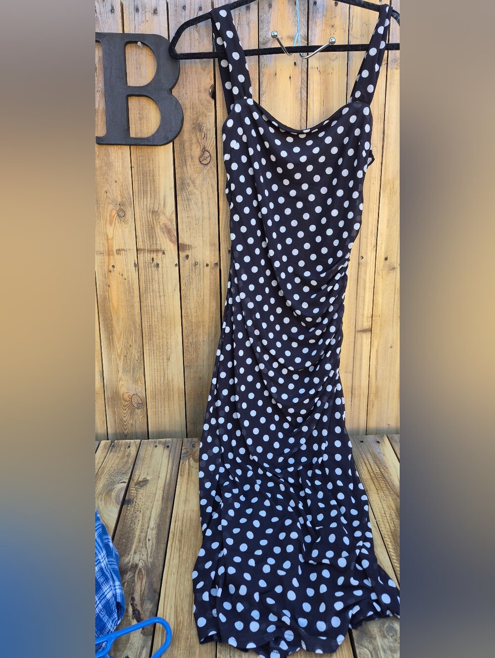 Ember Black Polka Dot Sleeveless Maxi Dress